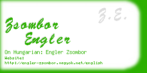 zsombor engler business card